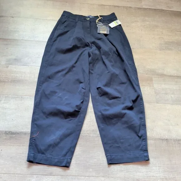 Democracy Ab"solution® Women's Skyrise Colored Trouser Pants Navy Blue Size 4 - Picture 1 of 8